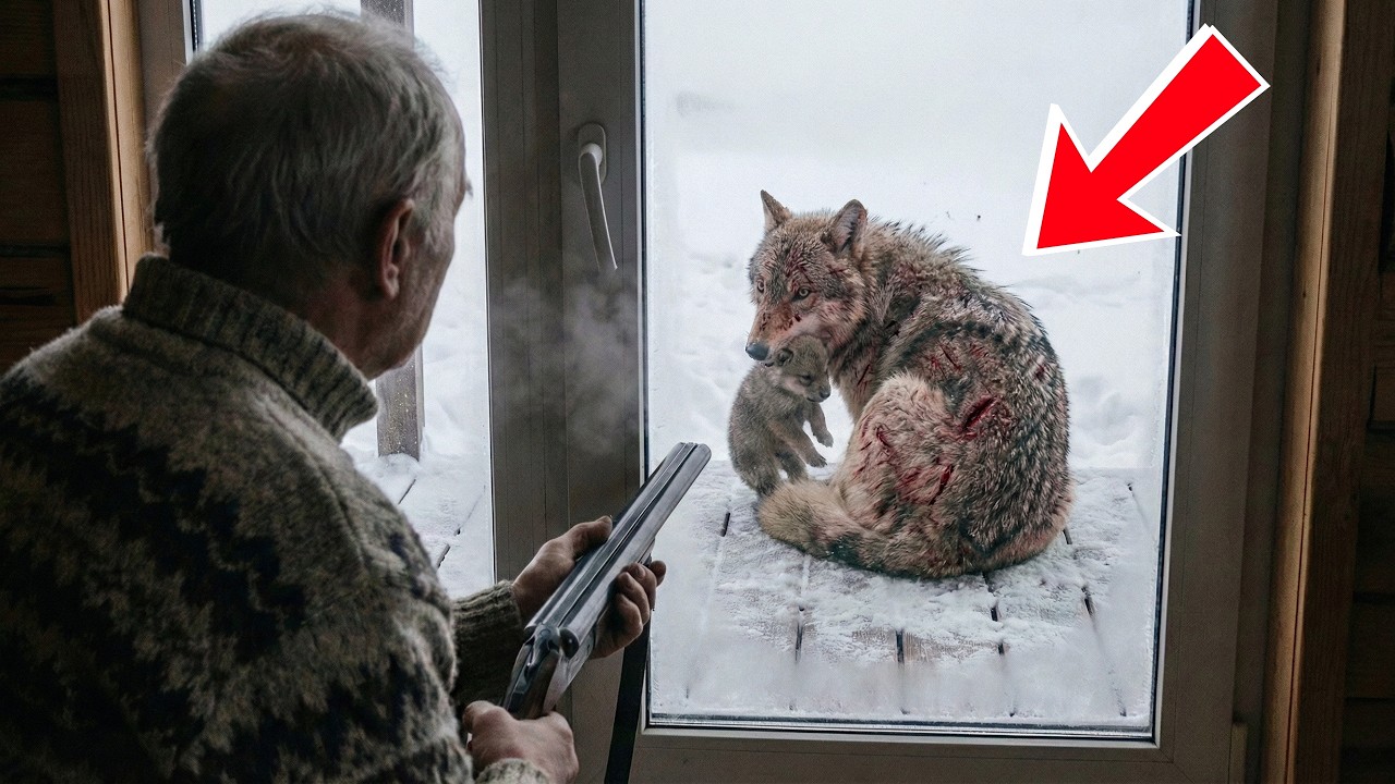 Он спас хищника от голода, и в бурю волчица принесла к его порогу свой самый дорогой «дар».