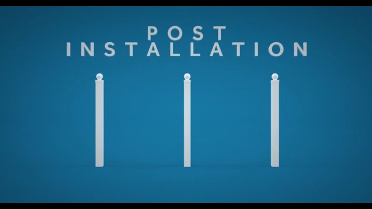 Weatherables Vinyl Fence Layout And Post Installation YouTube