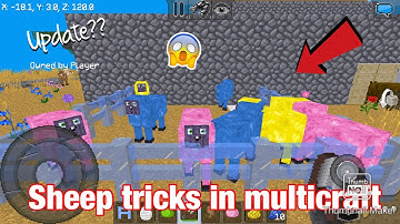 Cool Sheep tricks and hacks in multicraft *so cool* 😎