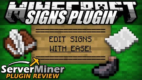 How to edit signs in Minecraft with the SIGNS Plugin