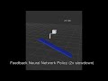 learning a structured neural network policy for a hopping task