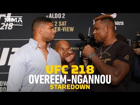 UFC 218: Alistair Overeem vs. Francis Ngannou Staredown - MMA Fighting