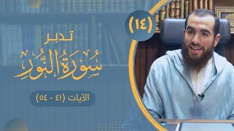 (١٤) تدبر سورة النور - الآيات (٤١ - ٥٤) - شريف علي