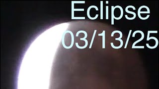 #Eclipse #luna así se miro en las Vegas en el rango de las 11:50 de la noche 03/13/25