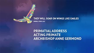 Primatial address from Acting Primate Archbishop Anne Germond