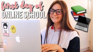 FIRST DAY OF ONLINE HIGHSCHOOL (vlog)