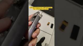 LAN Cable Stripping Tool | AMP Netconnect Tool | RJ45 Cable Preparation #tool #shorts #tips