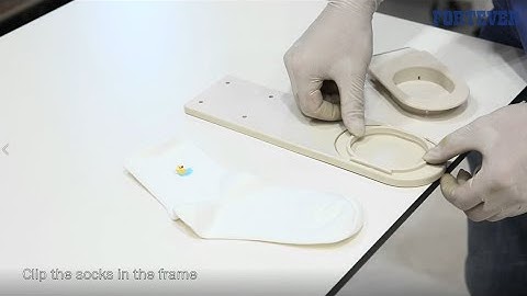 How to use sock frame on  FORTEVER embroidery machine？