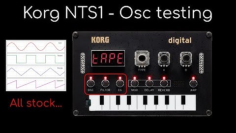 Korg NTS1 - MIDI cable, Oscillator, Filter, and EG