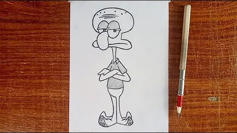 How to Draw Squidward from SpongeBob | Step by Step Easy Drawing Tutorial for Beginners