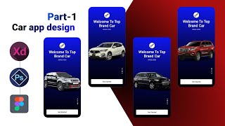 Adobe Xd Web Design - How to Create car app design prototype  animation in Adobe Xd(2021)|