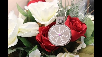HATCH EMBROIDERY TUTORIAL:  How to digitize an ITH vinyl Key Fob