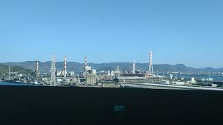 2023(令和5)年11月8日(水) JR線(特急南風)より瀬戸大橋を眺める