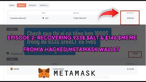 Episode 2: Recovering $933 in reALT and $146 in MEME tokens from a hacked Metamask wallet