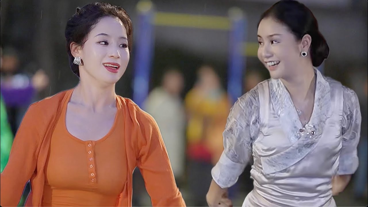 Yongji возглавлял танцы, традиционный тибетский танец, красивая тибетская песня