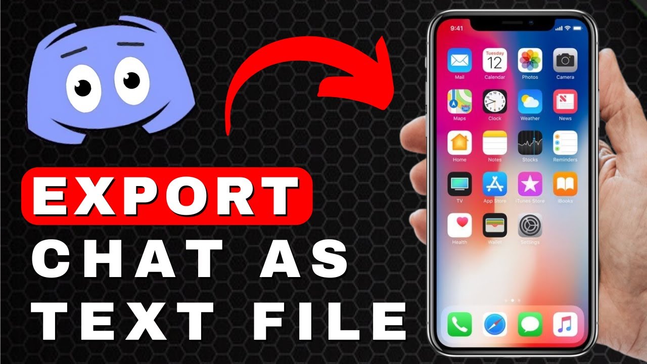 How to Export a Chat as Text File on Discord | Discord Mobile Tutorial ...