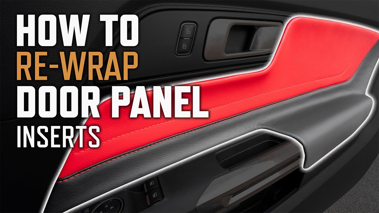 Wrapping Door Panel Inserts in Leather | 2015-2023 Mustang GT