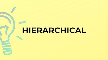 What is the meaning of the word HIERARCHICAL?