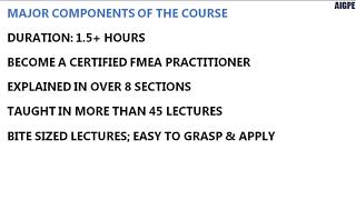 FMEA Masterclass: Become a Certified FMEA Practitioner - learn Failure Mode and Effects Analysis