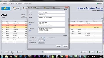 17.  Pengaturan   Database - Software Apotek 5.2