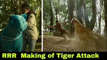 RRR -  Making of Tiger Attacking Bheem