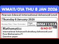 WMA11/01A THU 8 JAN 2026 Pure Mathematics P1 IAL P1 JAN 2026 Pearson Edexcel Advanced Level Q.NO 07