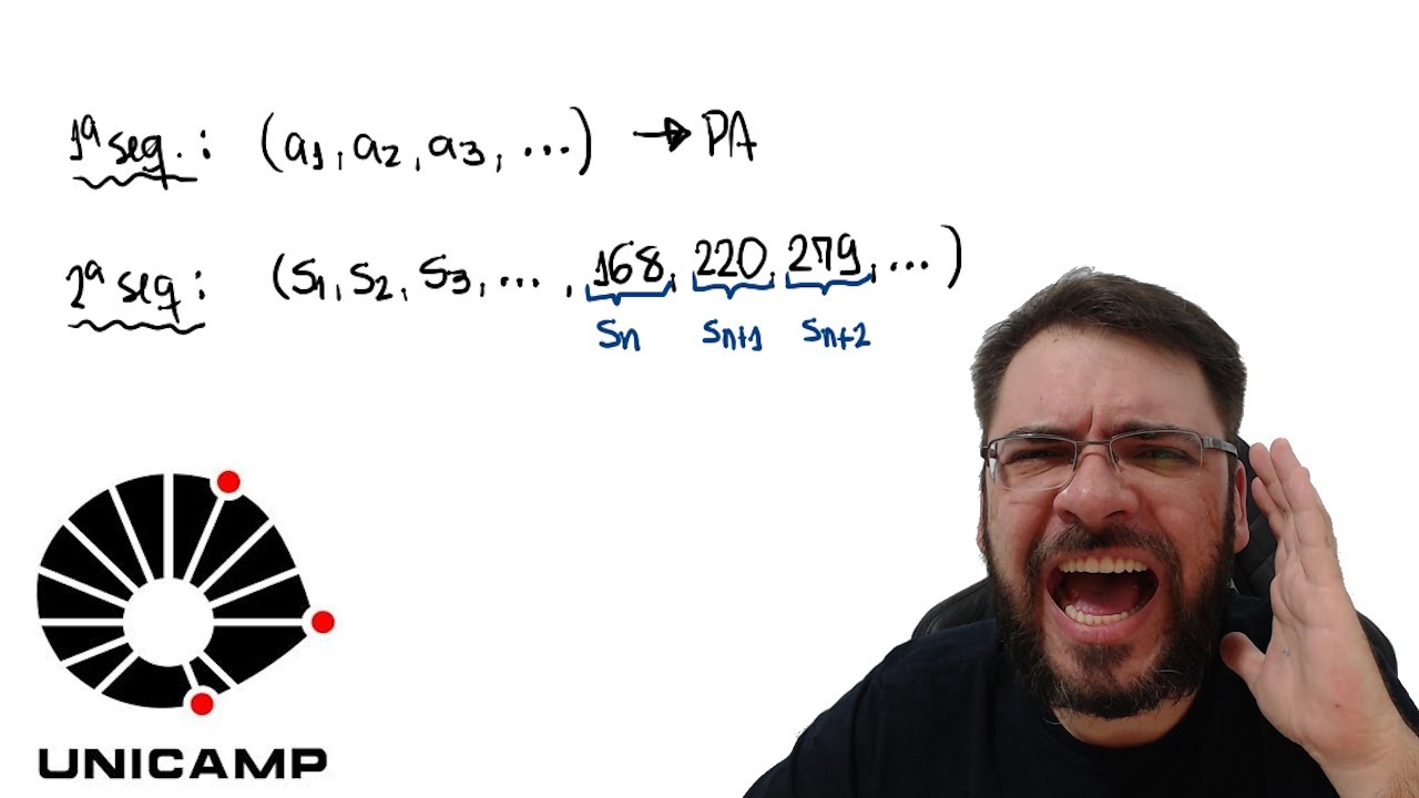 UNICAMP/2025 Seja (an) = (a1, a2, a3, …) uma progressão aritmética de razão r e seja (s1, s2, s3,…)