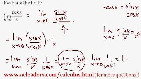 LIMITS - Evaluating the limit of a rational trig expression. EASY!!! (pt. 2)