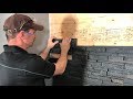 How To Install Faux Stone Wall Panels
