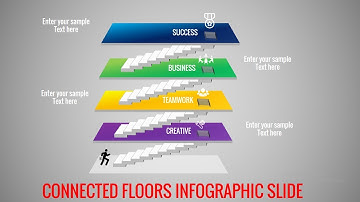 Learn how to do 3D Steps Presentation graphic design in PowerPoint - FREE SLIDE