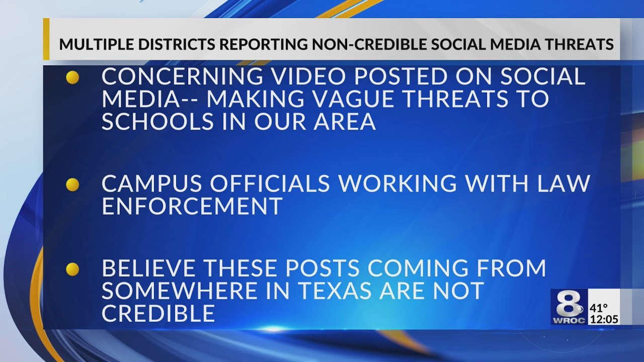 Multiple school districts reporting non-credible social media threats ...