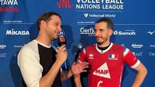Benjamin Toniutti France Vs Italy 2024 Vnl Ottawa