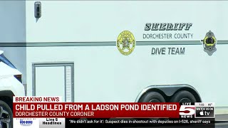 VIDEO: Coroner IDs 3-year-old pulled from Ladson pond