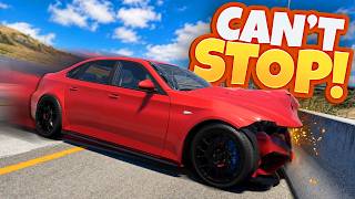 BeamNG Drive BUT My Car’s Throttle Gets Stuck!