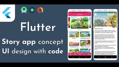 Story App Flutter UI design with code
