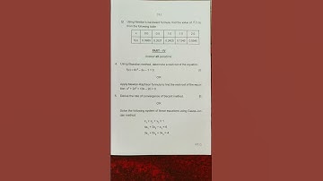 BSc math Numerical method and scientific computing question end sem #youtube #math #shorts