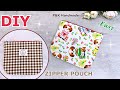 Easy to make⭐️How to sew cute zipper pouch bag | Step by Step | You can make it💖P&amp;K Handmade |