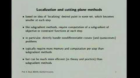 Lecture 5 | Convex Optimization II (Stanford)