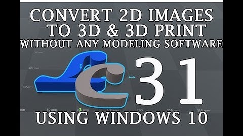 Convert any 2D image to 3D model |No Modeling software is used | WINDOWS 10 | 3D BUILDER