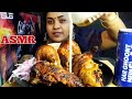    heavy full spicy chicken eating asmr  vlog 33