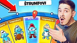 STIGLI SU ŠTRUMFOVI U STUMBLE GUYS! :O