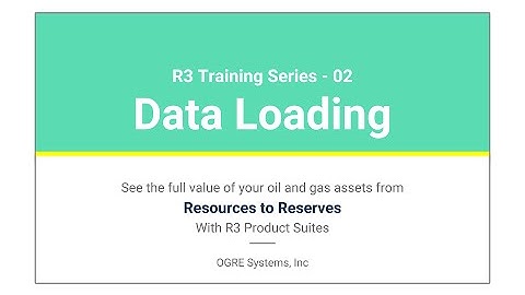 R3 Training 02 - Data Loading