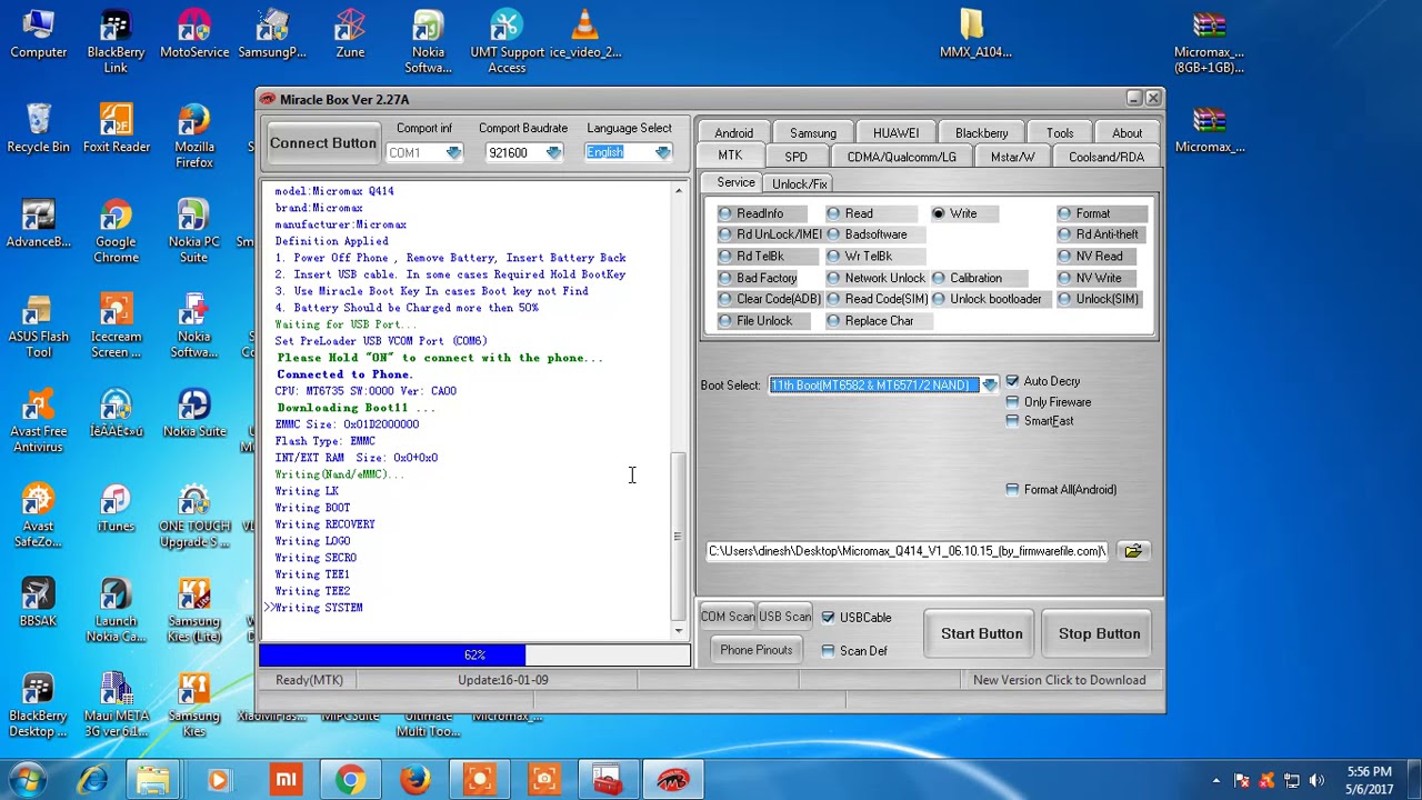 micromax q414 flashing error 100% tested solution