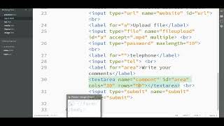 32  Text area and dropdown list part 1