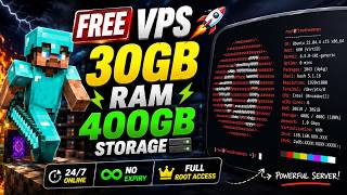 🚀 FREE VPS 🔥 30GB RAM + 400GB Storage! ⚡ 24/7 • No Expiry • Full Root Access
