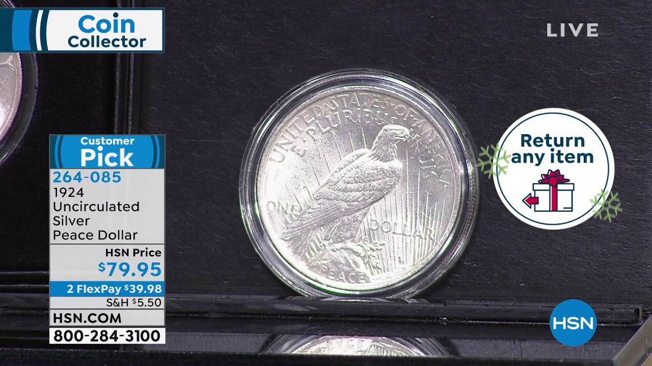 1924 Uncirculated Silver Peace Dollar - YouTube
