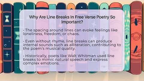 Why Are Line Breaks In Free Verse Poetry So Important? - Tales And Texts