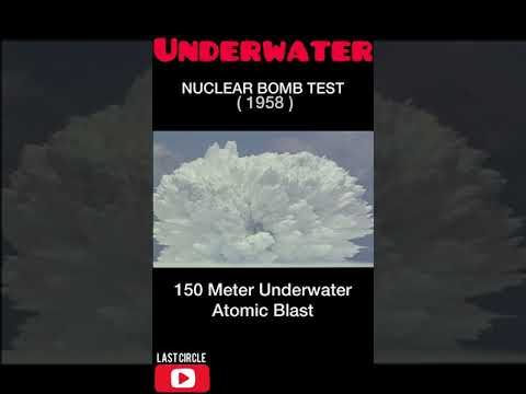 Underwater Nuclear Bomb Test 1958 - Tsunami Bom 😱😱