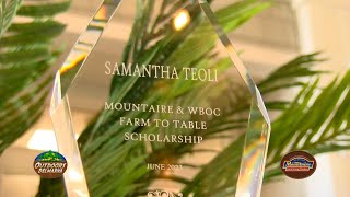 WBOC Mountaire Farm To Table Scholarship - Sam Teoli