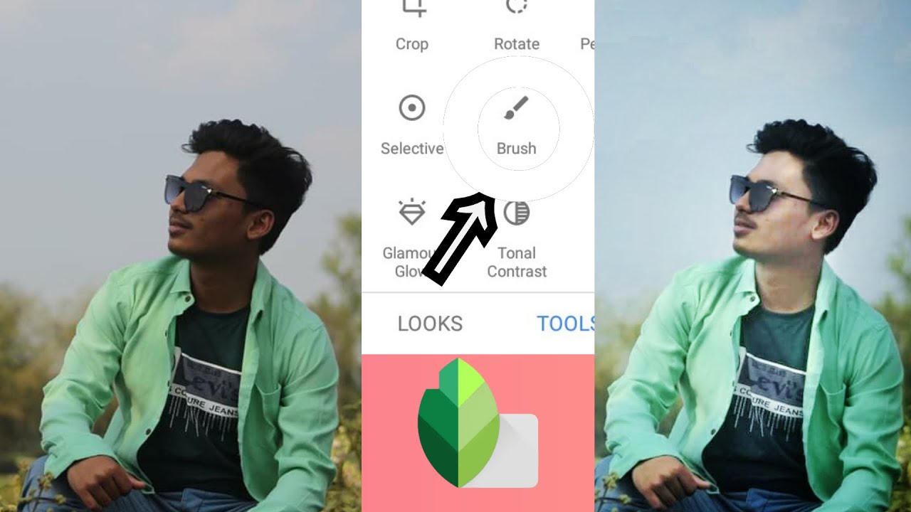 Snapseed Edit How to change face colour with Brush Tool__ Bright